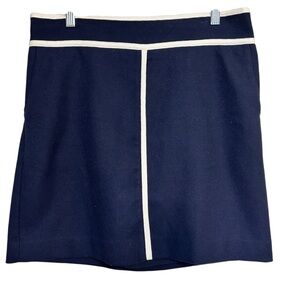Ann Taylor Navy and White Retro
Pencil Skirt, Size 8
